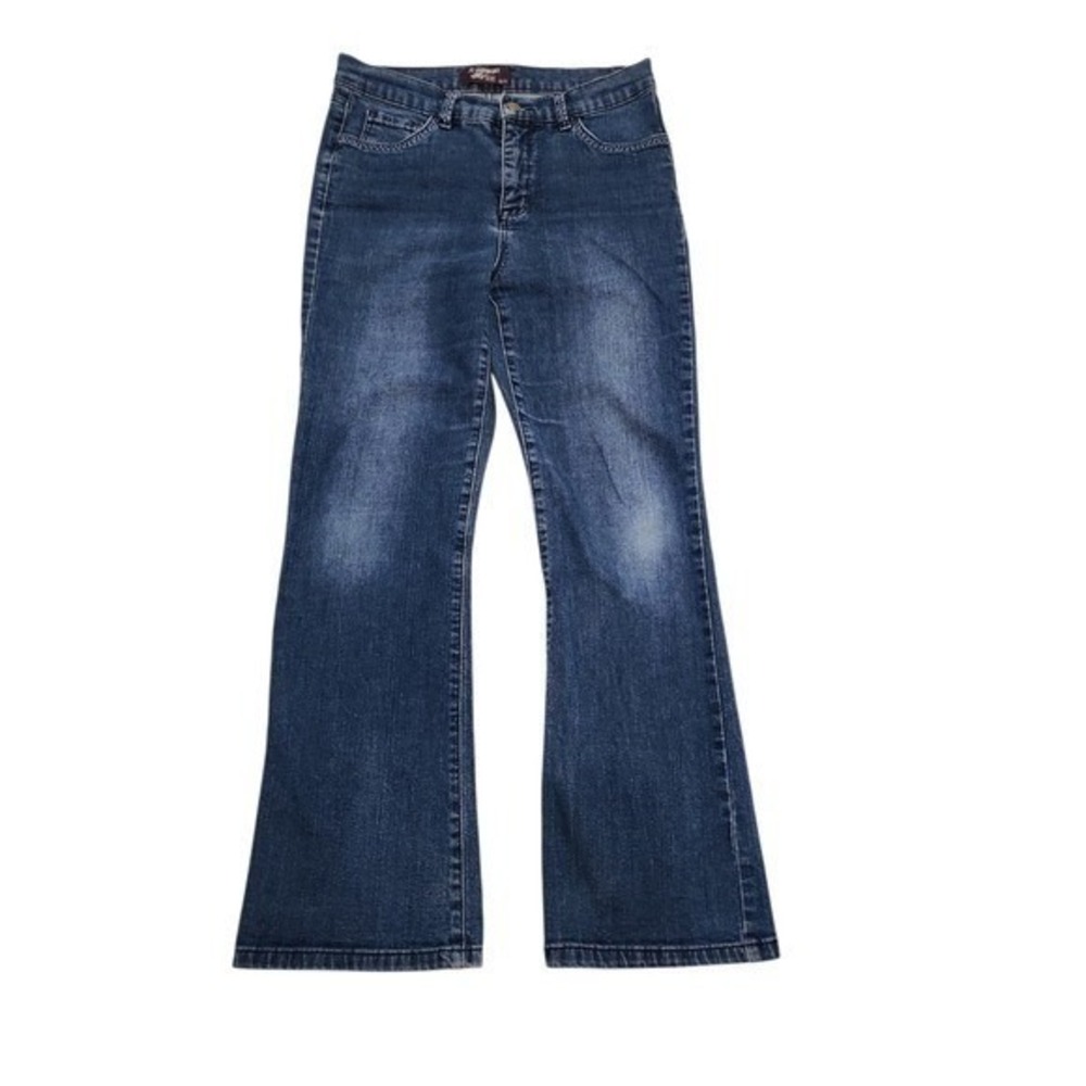 LC Waikiki Reform Jeans Women 40-K Blue Bootcut Mid Rise Flare Y2K Stretch Denim